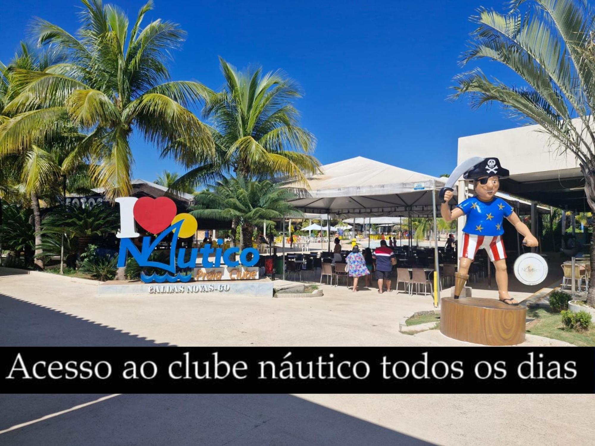 Nautico Flat Com Acesso Ao Clube Nautico Praia- Caldas Novas Exterior photo